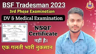 bsf tradesman 3rd phase Examnsqf certificate kaise banaye nsqf level 1 certificate kaise banaye [upl. by Oxford]