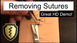 SUTURE Tutorial How to Remove Sutures  Best Practices [upl. by Breskin]