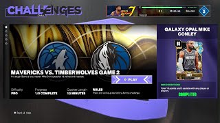 NBA 2K24 Mavericks Vs Timberwolves Game 2 MyTEAM Spotlight Challenge [upl. by Astiram]