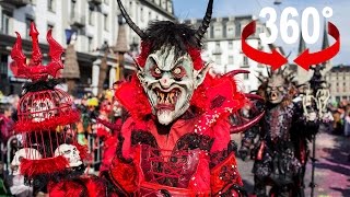 360°Video So haben Sie die Luzerner Fasnacht noch nie gesehen [upl. by Aiouqahs]