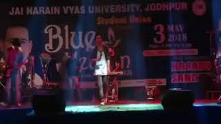 HARRDY SANDHU LIVE AT JNVU JODHPUR  BLACK BORN  BLUE HEAVEN IN MBM COLLEGE [upl. by Recnal334]