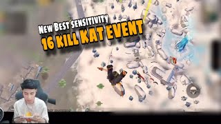 NEW BEST SENSITIVITY VOKEY  16 KILL RAMAI SANGAT KAT EVENT [upl. by Drareg]