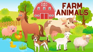 Farm animals for kids  Farm animal sound [upl. by Sihonn]