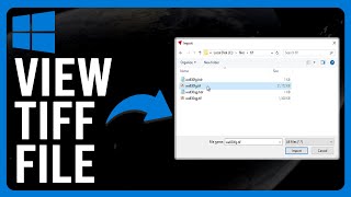 How to View a TIFF File How to Open TIF File [upl. by Adnovahs]