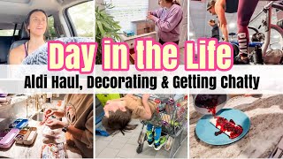 DAY IN THE LIFE OF A BUSY MOM OF 4  LETS CHAT WORKOUT SHOPPING amp NEW RECIPES 😋  MOM LIFE VLOG [upl. by Leahcam]