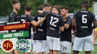 MATCH HIGHLIGHTS  Stenhousemuir 40 Buckie Thistle [upl. by Deroo336]