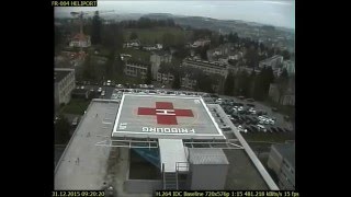 Timelapse Bayards Helipad in Switzerland at Lhôpital Fribourgeois [upl. by Opal]