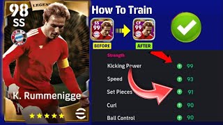 How To Train Rummenigge Max Level In eFootball 2024  How To Max Upgrade Rummenigge In efootball 24 [upl. by Chuch669]