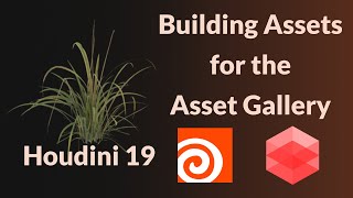 Building Assets for the Asset Gallery  Houdini 19 [upl. by Rafaello]