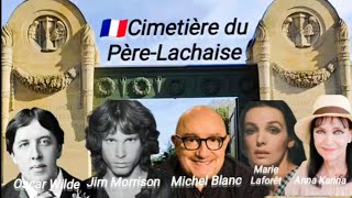 🇨🇵ParisCimetière du PèreLachaise Michel Blanc Jim Morrison Oscar Wilde etc 4K HDR 60fps [upl. by Dorran]