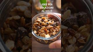 Colazione CIOCCOLATOSA SENZA BILANCIA GLUTINE LATTICINI E UOVA granola di avena e crema al cacao [upl. by Gemma]