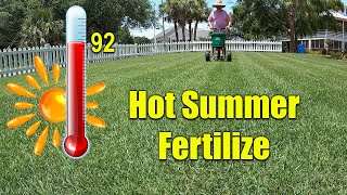 Fertilizing Lawns in the Summer Heat [upl. by Eahsan]