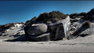 BUNKERSTRAND  DEUTSCHE WEHRMACHT  WW2 Atlantic Wall France  Frankreich Leffrinckoucke [upl. by Makell]