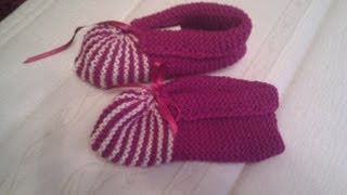 Chaussons de bébé au crochet [upl. by Acissey366]