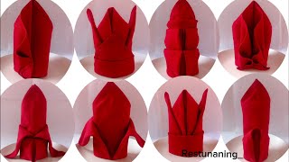 Beautiful Standing Napkin Folding [upl. by Anyzratak]