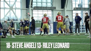 Passing Highlights from Notre Dames March 7 Practice [upl. by Aylsworth]