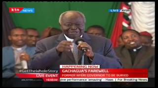 Former President Mwai Kibakis speech during former Nyeri Governor Nderitu Gachaguas farewell [upl. by Arukas787]