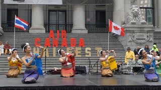 Thai Festival Vancouver 2024  Traditional Thai Dance LIVE  Art Gallert Plaza Vancouver [upl. by Sosna]