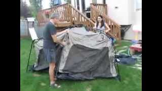 Coleman Instant Tent 8 person sets up in 1m 30sec [upl. by Arawaj]