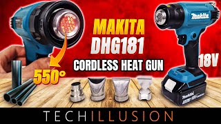 🔥FINALLY MAKITA 18V Cordless Heat Gun DHG181 XHG01😱  Cordless hot air gun DHG181ZK  Review [upl. by Dub]