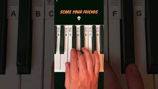 How to SCARE YOUR FRIENDS on Piano 💀 pianotutorial halloween [upl. by Eelydnarb398]