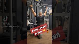 Zestaw ćwiczeń na plecy Trening pleców Backworkout gymtok bodybuilding [upl. by Worl]