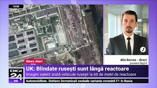 Noi provocări ale Rusiei la Zaporojie Imagini din satelit arată blindate parcate lângă reactoare [upl. by Aneev]