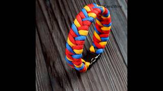 3 Color Fishtail Paracord Bracelet shorts [upl. by Xino]