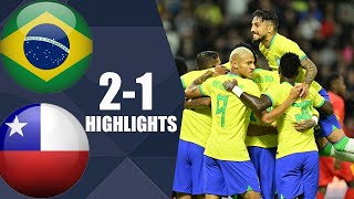 Brazil vs Chile 21 All Goals and Highlights HD  2026 World Cup Qualifiers [upl. by Acilgna]