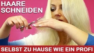 Haare selbst schneiden I selbst Stufen schneiden I DIY Tutorial zu hause wie ein Profi [upl. by Rosenblast]