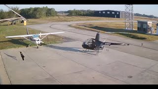 Crash of a Robinson R22 Beta on Sunday October 27 2024 at Pearland Regional Airport KLVJ Texas [upl. by Rehpotsirh]