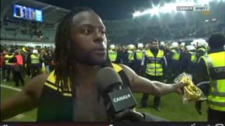 Martin Mutumbas klassiska segerintervju SM GULD intervju 2009 AIK AIK GULD 2LAX9 [upl. by Sirrah]