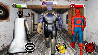 SPIDERMAN amp TANOS amp HULK Enter in Granny House   Gameplay Animation p29 [upl. by Hube427]