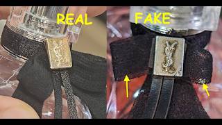 Saint Laurent perfume real vs fake How to spot fake YSL Mon Paris fragrance [upl. by Dru]