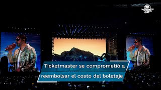 Ticketmaster pagará 120 del “costo total” del boleto de Bad Bunny a personas afectadas [upl. by Laehcym]