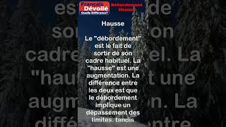 Débordement et Hausse Quelle Diff shorts [upl. by Assenar]