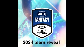 AFL Fantasy Team Reveal 2024  The optimal team structure and rookie selections [upl. by Inman]