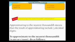 Approximating numbers to the nearest hundredth and thousandth [upl. by Norraf]