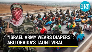 Hamas Abu Obaida Taunts Israeli Diaper Army Netizens Join In As Gaza War Rages On  Viral [upl. by Sprague]