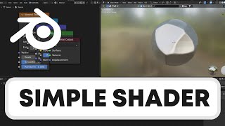 Blender Tips  How to Create a Simple Shader in Blender  Beginner Tutorial [upl. by Eanom9]