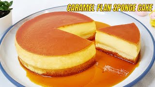 Delicious Creme Caramel Flan Sponge Cake Recipe Subtitles HNC Kitchen [upl. by Enel]