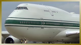 ✈️ STUNNING Departure of SAUDI ARABIAN VIP Boeing 747 from Hamburg Airport ✈️ [upl. by Anowahs55]