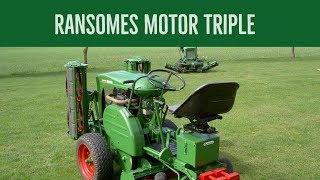 Ransomes Motor Triple  MK4 Gang Mower [upl. by Nawj]