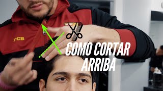 Como cortar la parte de arriba para principiantes  Tutorial de Tijeras [upl. by Ronyar]