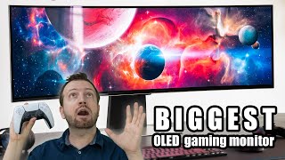 Samsung Odyssey OLED G9 is like two gaming monitors in one [upl. by Ahsirek]