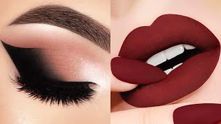 EASY LIPS amp EYE MAKEUP ART TUTORIAL ✨ The Best Makeup Ideas  Makeup Inspiration [upl. by Magree]