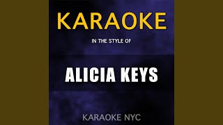 Fallin Originally Performed By Alicia Keys Karaoke Version [upl. by Vola548]