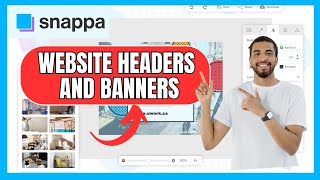 How to Create Website Headers and Banners in Snappa 2024 [upl. by Ilrac]