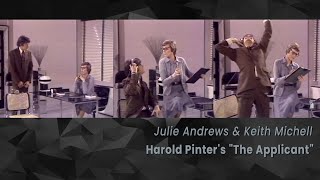 Harold Pinters quotThe Applicantquot 1973  Julie Andrews Keith Michell [upl. by Tnayrb716]