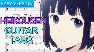 Kuzu no Honkai Scums Wish  Heikousen Ending Guitar Tutorial  Guitar Lesson TAB Easy Version [upl. by Assyla]